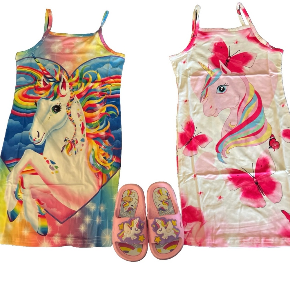 🎉NEW Unicorn Little Girls 3 piece Set S/4-5 T🎉